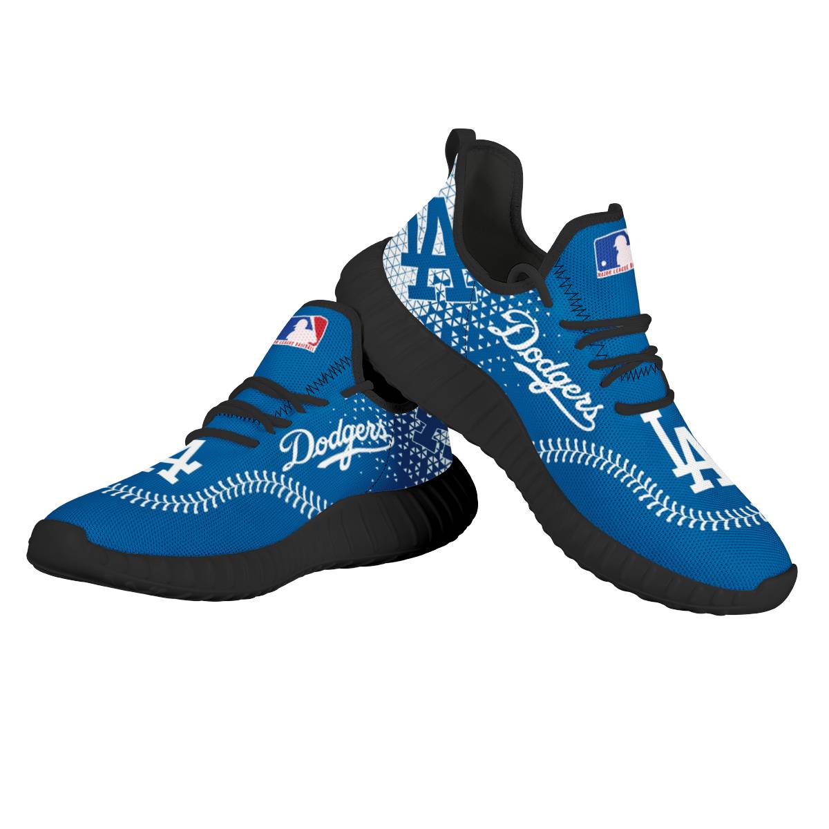 Men's Los Angeles Dodgers Mesh Knit Sneakers/Shoes 005